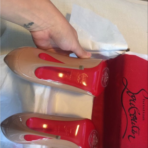 Christian Louboutin | 100mm Pumps | Patent | Nude - Picture 4 of 7